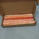 Candle Stick Spiral Tall Taper Candles,Unscented Candle for Holiday,Wedding and Home Decoration,10inch,12 Pack(Gradient Orange)