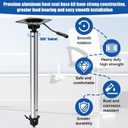 SP-37904 2-Inch Boat Seat Telescopic Pedestal, 3/8" (13"-19") (24"-30") Adjustable Height, Heavy Duty Marine Seat Extender for Fishing & Pontoon Boats