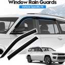 Grand Cherokee Rain Guards - Window Visors for Jeep Grand Cherokee 2022-2025 2026 (Not for L,Not for 3-Row), Out-Channel Side Window Rain Guards for Grand Cherokee, 4PCS, Black, Car Accessories