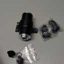 Inline Fuel Filter 6AN 8AN 10AN Adapter 100 Micron Cleanable Fuel Filter Universal 50MM Black