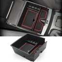 YEE PIN Frod Ranger 2022 Center Console Tray: Custom Fit Car Console Insert Tray for Ranger Accessories 2019 2020 2021 2022 Armrest Tray Red Car Center Console Organizer Tray with Coin Holder Row