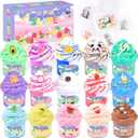 15 Pack Butter Slime Kit with Fruits Charms, Birthday Gift, Slime Party Favors for Girls and Boys, Super Soft & Non-Sticky, Scented Slime for Kids, DIY Stress Relief Toy