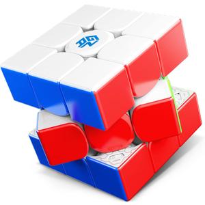 GAN 13 Maglev UV Coated, Magnetic Speed Cube 3x3 Stickerless 56mm Magnets Magic Cube Puzzle Toys for Kids Teens Adults Holiday Stocking Stuffers Birthday Gifts, GAN Flagship, small package