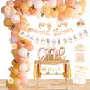 First Trip Around The Sun Birthday Decorations, Boho Sun 1st Birthday Decoration, You Are My Sunshine Party Supplies, Muted Sun Dessert Table Backdrop for 1st Birthday Girl, Sun Theme 1st Birthday Party Supplies