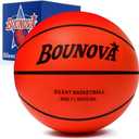BOUNOVA Silent Basketball | Real Feel Powerful Bounce | Elegant Gift Box Packaging | Durable Pro-Grade PU Foam | Indoor Basketball for Quiet Dribbling & Training (Size 7)