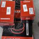 BPD53700 A-Premium Front & Rear Ceramic Disc Brake Pads Set Compatible with Select Chevy, GMC and Hummer Models - Silverado Sierra 1500 HD, Avalanche, Sierra Yukon XL 2500 Sierra 3500, H2, with Hardware, 8 Pcs + A-Premium Front Ceramic Disc Brake Pads Set Compatible with Acura, Honda and Isu BPD50300 +  BRS31245 A-Premium 12.59 inch (320mm) Front Drilled and Slotted Disc Brake Rotors Compatible with Select Honda and Acura Models - Pilot 2016-2022, Odyssey 2015-2023, Ridgeline, Passport, MDX, 2-PC Set