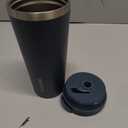 BJPKPK 22oz Stainless Steel Insulated Tumbler With lid And Straw Travel Coffee Thermal Tumblers Cup For Women And Men,Navy Blue