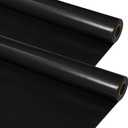 Kosiz 2 Rolls Black Fabric Bulletin Board Roll 4 x 12 ft Extra Large Non Woven Craft Waterproof Roll Fade Resistant Fabric Roll for DIY Craft Drawing Painting Classroom Decor