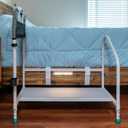 step2bed Deluxe Bed Rails for Elderly Adults - Adjustable Height Bed Safety Rail for Seniors with Cane Holder, LED Light, Mesh Bag, Handicap Grab Bars and More - Premium Bed Side Step Assist Device