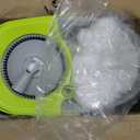 MASTERTOP Mop and Bucket with Wringer Set, Spin Mop Cleaning System with 3 Mop Pads,Spinning Mop Bucket for Floor Cleaning, 50.4" Extended Handle