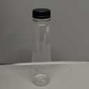 Holotap 36Pcs 10OZ Plastic Juice Bottles with Caps, Clear Disposable Plastic Bottles Bulk with Black Tamper Evident Lids for Juicing, Smoothie, Drinking and Other Beverages (Black, 10 OZ)