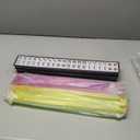 American Mahjong Game Set, 166 Quality White Tiles, 4 All-in-One Color Rack/Pushers, Mahjong Tile Set with Blue Printed Carrying Bag, Blue 