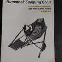 Hammock Camping Chair with Footrest, Thick Padded Cushion, 500 lbs
Heavy Duty Oversized Portable Rocking Chair, Folding Recliner Camp Chair with Cup Holder & Pillow for Beach, Patio, Lawn