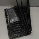 12 PCS Under Couch Blocker, Under Bed Blocker for Pets, Under Couch Toy Blocker, Black Plastic Under Bed Blocker, Bed Blockers for Couch and Bed Under