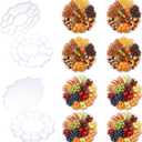 12 Pack Flower Snack Containers Plum Blossom and Flower Shaped Food Clear Plastic Snack Box Bead Storage Container with Lids Special Shaped Storage Case for Jewelry, Craft, DIY Supply