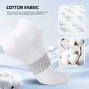 FITRELL 5-6 Pairs Ankle Running Socks for Women Athletic Cushioned Low Cut Tab Sports Socks (Medium)