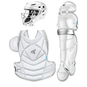 Easton | JEN SCHRO The Fundamental Fastpitch Softball Catcher's Equipment | Box Set | NOCSAE Certified | White, Size Small