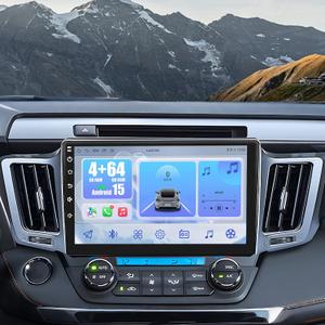 Android 15 Car Radio Stereo for Toyota RAV4 2013-2018: Wireless/Wire Carplay&Android Auto for RAV4 Radio Upgrade with 10" Touchscreen,Bluetooth,5G WiFi,GPS,FM Audio,SWC,Backup Camera,4G+64G