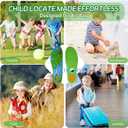 Insoles for Airtag Hidden Holder, Tracker Devise Case for Kids, Comfortable Cushioned Inserts,Green Positioning Pattern Design,Anti-Slip Fit XL:275-300MM (Men 9.5-12.5/Women 11-14)