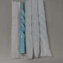 MAITREYA Teal Taper Candles Conical Stick Candles Spiral Taper Candles-Set of 4 for Decoration Weddings Party Church-Unscented Dripless Candles,10inch(C-Teal)