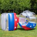 Bumper Balls 2 PCS, Inflatable Bubble Balls Dia 4FT/5FT(1.2m/1.5m) Human Hamster Balls for Adults Teens