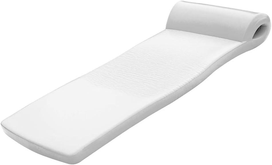 TRC Recreation White Ultimate Foam Pool Float, Made in USA, 2" Thick