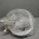 PoKat 23'' Bedside Table Lamp for Bedroom Nightstands, Birthday Gifts for Women Mom, House Warming Gifts New Home Decor, Ceramic Lamp for Living Room, White Modern Bedroom Lamp