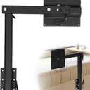 Upgrade Removable RV Table Leg Accessories, 360 Degree Aluminum Alloy RV Adjustable Table Leg, Table Top Adjustable Detachable Table Leg Bracket for RV Caravan Yachts, 100IBS , Upgrade Black 