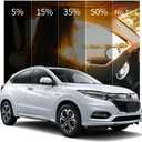 [Upgraded] 15% Ceramic Window Tint Car for Family, Blocks 99% UV & IR Rays, HD One Way Privacy Window Film, Anti Glare & Scratch Safety Tint for Glass Adhesive Film, Easy Install 20in x 10ft