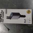 69W Fast Charging USB C Car Charger, 4-in-1 Retractable Phone Charger for iPhone 17, Travel Essentials, Gifts for Women Men, Car Accessories for Women Men, for iPhone 17 16 15 14 13, Galaxy, Pixel