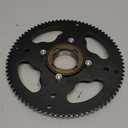 Rear Sprocket Freewheel Chain Plate Guide Assembly Compatible with Razor MX650 MX500 SX500 RSF650 Dirt Bike Electric Rocket Motocross Motorcycle Parts with 25H 132 Link Drive Chain Tensioner