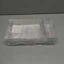 6 Pack Large Clear Plastic Drawer Organizer Trays, Acrylic Kitchen Drawer Organization and Storage Dividers, Non-Slip Storage Bins for Makeup, Kitchen Utensils, Bathroom, Jewelries and Office Desk