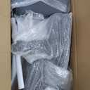 Efomao Big and Tall Office Chair with Footrest - Breathable Mesh Executive Chair, Heavy Duty Computer Desk Chair for Home Office, Ergonomic Lumbar Support & Reclining Mesh Gaming Chair, Bluegrey