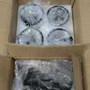 Wall Sconces Set of Two, 22'' Modern Bathroom Sconces with Clear Glass,Black Sconces Wall Lighting for Living Room Bathroom Hallway Mirror Bedroom (Bulbs Not Included)