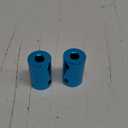 2Pcs Shaft Coupling 6.35mm to 10mm Bore Coupler Connector Joint Motor Accessories D16mm x L25mm for 3D Printer Encoder CNC Machine,Sky Blue