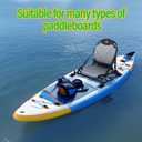 Aluminum Frame Kayak Seat Replacement Breathable Mesh Stadium Chair for Sit-On-Top Fishing Kayaks & Canoes High Back Support & Adjustable Straps