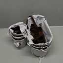 Metal Iron Flower Pots for Railing Fence Hanging Bucket Pots(5 Pcs) and Hanging Flower Pots Metal Iron Bucket Planter(10 Pcs) (Bronze)
