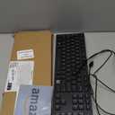 Amazon Basics Wired QWERTY Keyboard, Works with Windows, Plug and Play, Easy to Use with Media Control, Full-Sized, Black