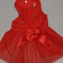 Kirei Sui Rosettes Small Dog Puppy Cat Dress S Red