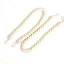 Curtain Ties 2 Pieces Cotton Twist Curtain Straps Twist Curtain Straps Strapping Rope White (White)