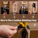 Leather Stitching Pony, Leather Pony Clamp, Wooden Sewing Clamp 360 Rotatable for DIY Hand Stitching Leather Clamping, Universal Rotating Pony