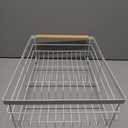 OGGI Large Dish Drying Rack - White & Bamboo Dish Drying Rack, Drying Rack Kitchen, Dish Rack, Dish Racks for Kitchen Counter, Durable Coated Steel Kitchen Drying Rack with Cutlery Holder (Dish Drain w/Utensil Caddy)