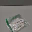 Red Rhinestone French Tip Fake Nails Long Handmade Press on Nails Almond False Nails with 3D Designs Luxury Glue On Nail Full Cover Stick on Nail for Women Manicure 10Pcs (Size M)