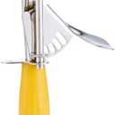 Saebye Portion Scoop - #20 (1.5 oz) - Disher, Cookie Scoop, Ice Cream Scoop - Portion Control - 18/8 Stainless Steel, Yellow Handle, For Cookie, Ice Cream, Meatball, Muffin, Cupcake, Protein Balls