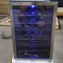 Hamilton Beach HBWF4303, 43-Bottle Wine Cooler Fridge Cellar with Curved Wire Shelves, Digital Control, Mirror Finish