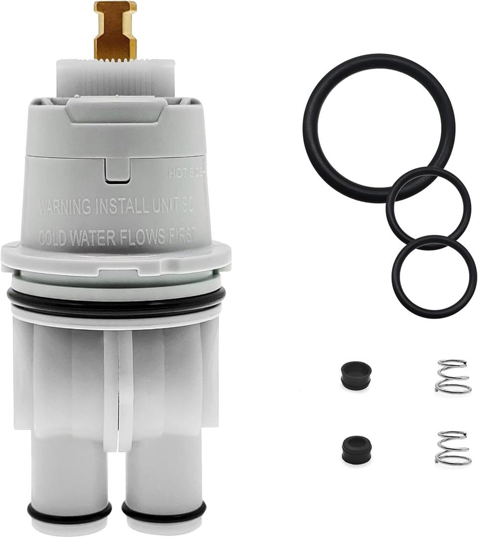 RP46074 R10000 Shower Valve Cartridge Compatible With Delta R22000 R1100 1300 1400 13/14 Series Single Handle Bath Tub and Shower Faucet Parts For Select Monitor Valves