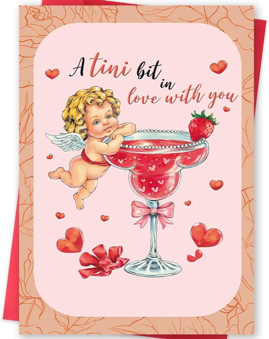2 x BENNLOOS Funny Valentines Day Card for Him Her, Romantic Valentines Day Card Gifts for Husband Wife Boyfriend Girlfriend, Sweet Valentine's Day Cards for Women Men