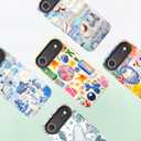 Compatible with iPhone Air Case 6.5, Cute Patterns Shockproof Protective Aesthetic Phone Case with Stylish Designs for Women Girl, Fruit Lemon European Summer Collage