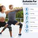 Copper Knee Brace for Men & Women - Knee Compression Sleeve with Side Stabilizers - Knee Support for Running, Hiking, Walking, Basketball, Volleyball, Meniscus Tear, ACL, Arthritis Knee Pain Relief