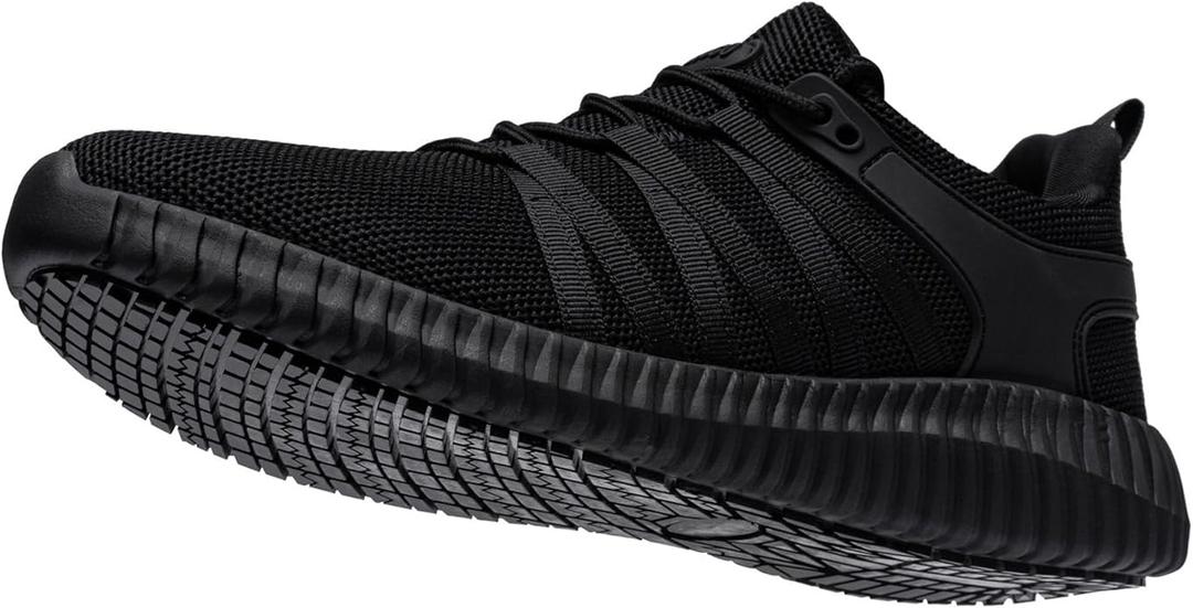 Non Slip Work Shoes for Women Slip On Sneakers Water Resistant Shoe Slip Resistant Food Service Zapatos Antideslizantes para Mujer, Black US 44